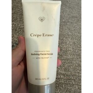 Crepe Erase Fragrance Free Refining Facial Scrub‎ NEW 6 oz